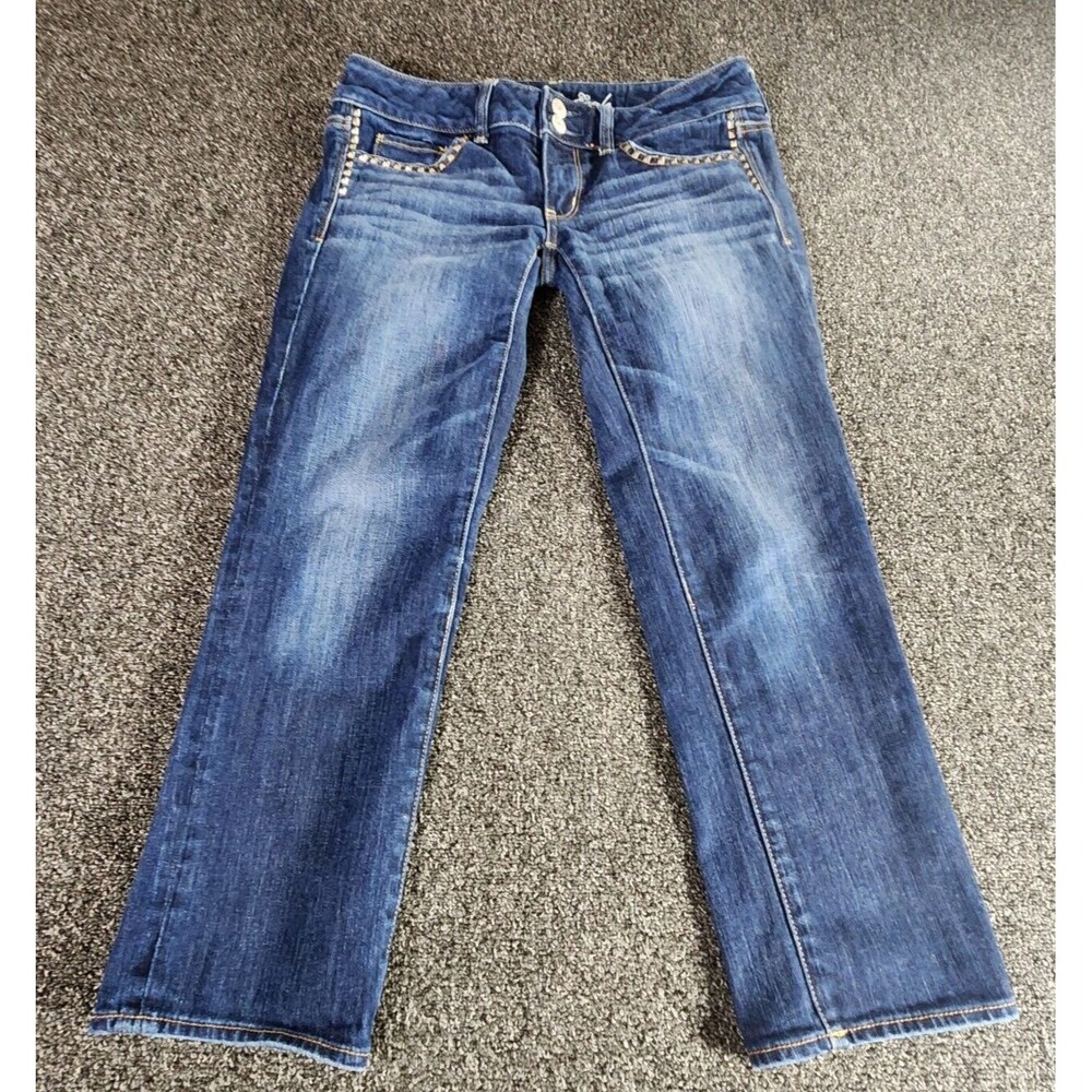 Classic Women's Blue Denim Jeans - Straight Leg